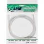 Câble audio InLine® 3,5 mm stéréo mâle à femelle blanc / or 2m