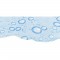 Matelas rafraîchissant en forme d'os - Taille L : 85 × 60 cm - Bleu clair