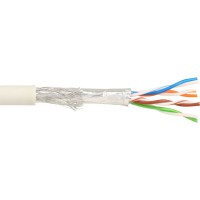 Câble patch Cat.5e, InLine®, gris, S-FTP, AWG26, CCA, PVC, 100m
