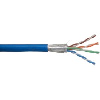 Câble patch Cat.5e, InLine®, bleu, S-FTP, AWG26, PVC, 100m