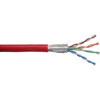 Câble patch Cat.5e, InLine®, rouge, S-FTP, AWG26, PVC, 100m