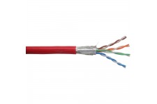 Câble patch Cat.5e, InLine®, rouge, S-FTP, AWG26, PVC, 100m