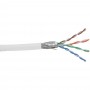 Câble patch Cat.5e, InLine®, blanc, S-FTP, AWG26, PVC, 100m