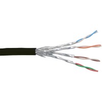 Câble patch Cat.6 S-STP/PIMF, InLine®, noir, AWG27, PVC, 100m