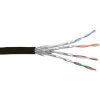 Câble patch Cat.6 S-STP/PIMF, InLine®, noir, AWG27, PVC, 100m