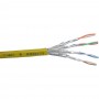 Câble patch Cat.6 S-STP/PIMF, InLine®, jaune, AWG27, PVC, 100m