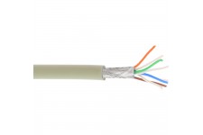 Câble patch Cat.6(A) S-STP/PIMF, InLine®, sans halogènes 500MHz, gris, 100m