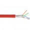 Câble patch Cat.6(A) S-STP/PIMF, InLine®, sans halogènes 500MHz, rouge, 100m