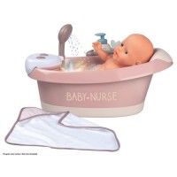 Smoby Baby Nurse baignoire balneo avec module électronique - poupon non inclus - des 3 ans
