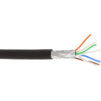 Câble patch Cat.6(A) S-STP/PIMF, InLine®, sans halogènes 500MHz, noir, 100m