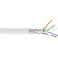 Câble patch Cat.6(A) S-STP/PIMF, InLine®, sans halogènes 500MHz, blanc, 100m
