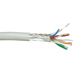 Câble d'installation, InLine®, S-FTP, Cat.5e, AWG24 CCA, sans halogènes, 100m