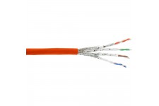 Câble d'installation InLine® S / FTP PiMF Cat.7a AWG23 1200MHz sans halogène orange 500m