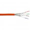 Câble d'installation InLine® S / FTP PiMF Cat.7a AWG23 1200MHz sans halogène orange 50m