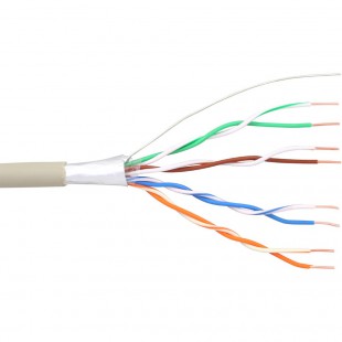 Câble téléphonique InLine®, installation solide à 8 fils, 4x2x06mm, blindé 25m