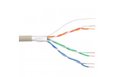 Câble téléphonique InLine®, installation solide à 6 fils, 3x2x06mm, blindé 25m