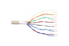 Câble téléphonique InLine®, installation solide à 12 fils, 6x2x0.6mm, blindé 100m