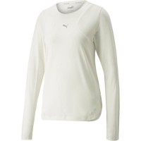 T Shirt de Running Manches longues Col rond - PUMA - Femme - Blanc