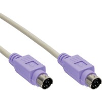 Câble PS/2, InLine®, mâle/mâle 2m PC 99 couleur violet