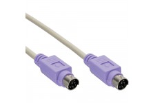 Câble PS/2, InLine®, mâle/mâle 2m PC 99 couleur violet