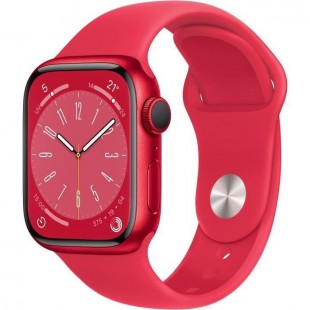 Apple Watch Series 8 GPS - 41mm - Boîtier (PRODUCT)RED Aluminium - Bracelet (PRODUCT)RED Sport Band - Regular
