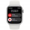 Apple Watch Series 8 GPS - 41mm - Boîtier Silver Aluminium - Bracelet White Sport Band - Regular