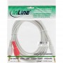 Câble InLine® 2x RCA mâle vers 3.5mm mâle en or blanc 7,5m