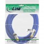 Câble Cinch AUDIO, InLine®, PREMIUM, prise doré, 1x Cinch mâle/mâle, 1m