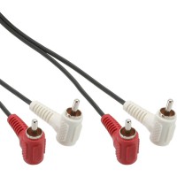 Câble Cinch, InLine®, 2x Cinch mâle/mâle anguleux, 1,2m