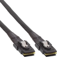 InLine® SAS Cable int. Mini-SAS SFF-8087 à Mini-SAS SFF-8087 avec bande latérale de 1 m