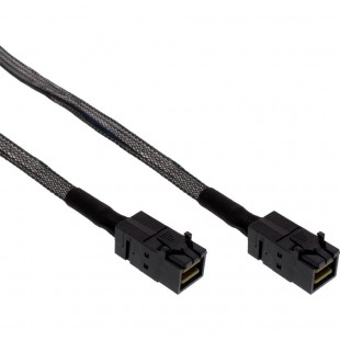 Câble InLine® Mini SAS HD SFF-8643 à SFF-8643 avec bande latérale de 0,5 m