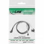 Câble InLine® Mini SAS HD SFF-8643 coudé sur 4x SATA + bande latérale de 1 m