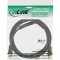 Câble d'antenne InLine® 2x blindé 85dB noir 0.5m