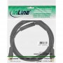 Câble d'antenne InLine® 2x blindé 85dB noir 5m