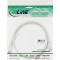 Câble SAT InLine® 2x 2x F-Plug blindé et blindé 75dB blanc 5m