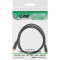 Câble InLine® SAT Premium 2x avec 2x prises F-Plug 85dB noir 1m