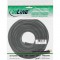 Câble InLine® SAT Premium 2x avec 2x prises F-Plug 85dB noir 10m