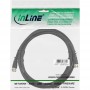 Câble InLine® SAT 2x prise ultra-basse avec fiche 2x F-Plug 75dB noir 5m