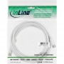Câble InLine® SAT 2x prise F-Quick à très faible perte blindée 80dB blanc 2m