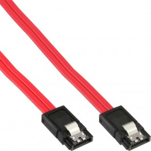 Câble InLine® SATA 6Gb / s avec loquets de 0,5 m