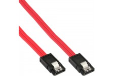 Câble InLine® SATA 6Gb / s avec loquets de 0,5 m