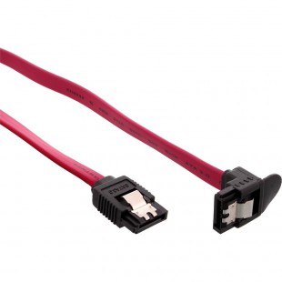 Câble InLine® SATA 6Gb / s avec loquets coudés à 0,3 m