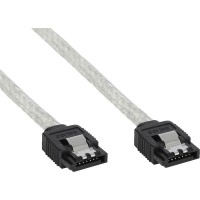 Câble rond InLine® SATA 6Gb / s avec loquets 0,3 m