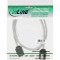 Câble rond InLine® SATA 6Gb / s avec loquets 0,3 m