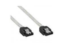 Câble rond InLine® SATA 6Gb / s avec loquets 0,5 m