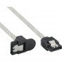 Câble rond InLine® SATA 6Gb / s avec loquets coudés à 0,5 m
