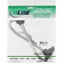 Câble rond InLine® SATA 6Gb / s avec loquets coudés 0,75m