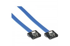 Câble InLine® SATA 6Gb / s petit avec loquets 0,15 m