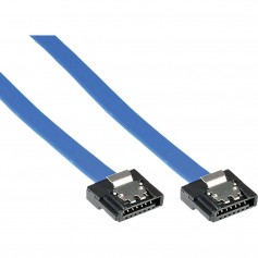 Câble InLine® SATA 6Gb / s petit connecteur 0,3 m avec loquets