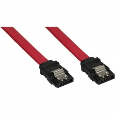 Câble de raccordement SATA, InLine®, avec languette de sécurité, 0,3m
